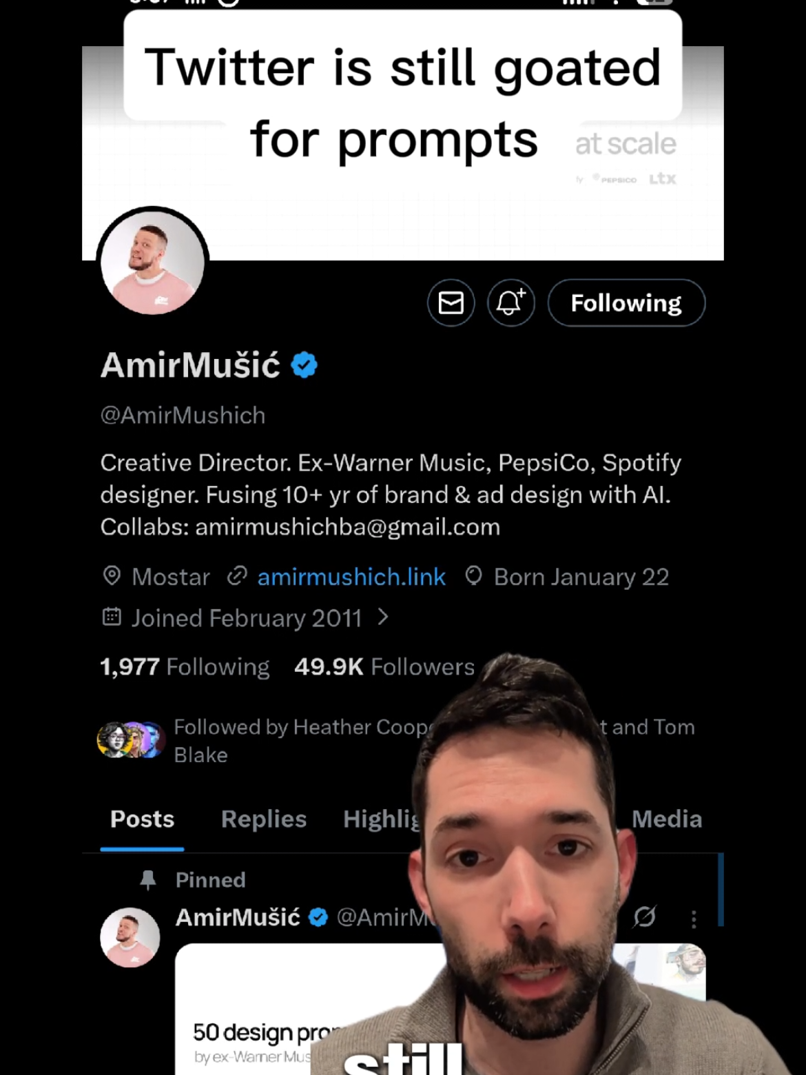 Kevin TikTok: Twitter prompts for AI